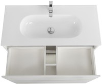 Тумба с раковиной BelBagno Kraft 100 напольная, bianco opaco, раковина LOV-1000-LVB