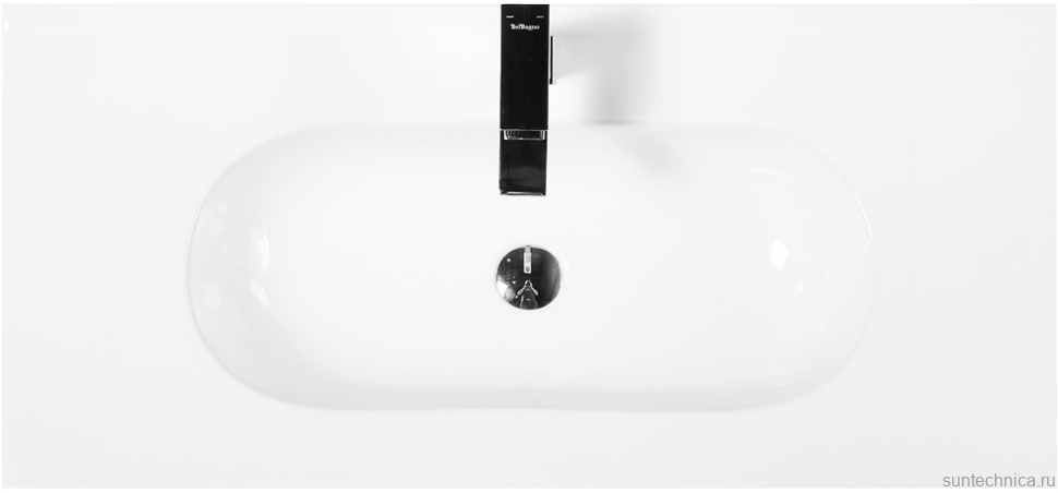 Тумба с раковиной BelBagno Kraft 100 напольная, bianco opaco, раковина LOV-1000-LVB