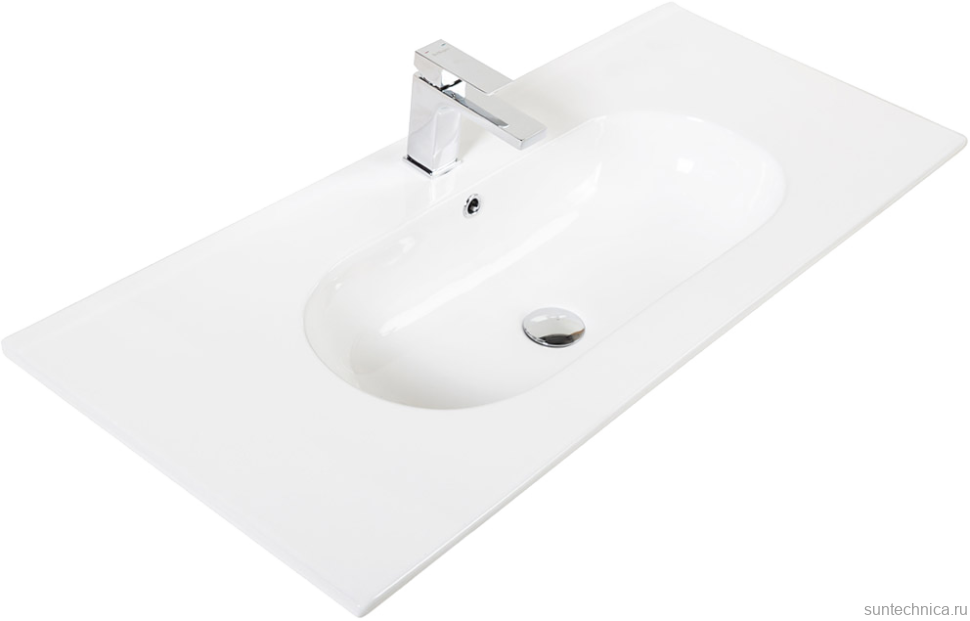 Тумба с раковиной BelBagno Kraft 100 напольная, bianco opaco, раковина LOV-1000-LVB