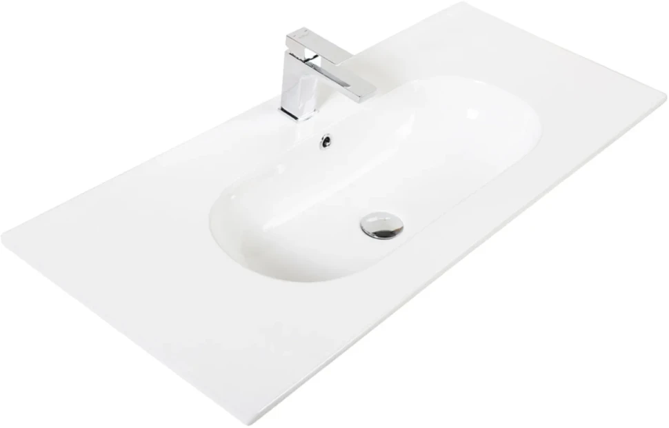 Тумба с раковиной BelBagno Kraft 100 напольная, bianco opaco, раковина LOV-1000-LVB