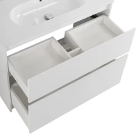 Тумба с раковиной BelBagno Kraft 100 напольная, bianco opaco, раковина LOV-1000-LVB