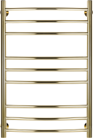 Полотенцесушитель электрический Secado Милан 3 80х50 80x55 см, подключение слева, золотой глянцевый, лесенка