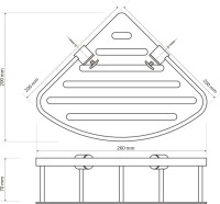 Полка Bemeta Cytro 146208072 для душа Полка Bemeta Cytro 146208072 для душа