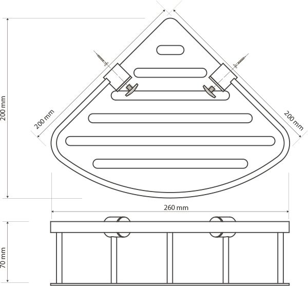 Полка Bemeta Cytro 146208072 для душа