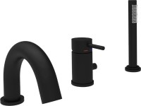 Смеситель на борт ванны Paffoni Light LIG047NO черный Смеситель на борт ванны Paffoni Light LIG047NO черный