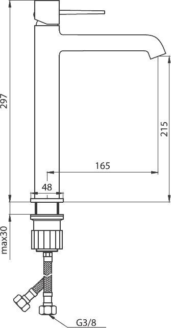Смеситель для раковины Damixa Sirius 860220000