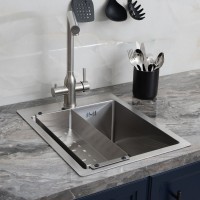 Мойка кухонная Melana ProfLine R4050H в комплекте с коландером, сатин