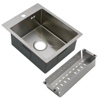 Мойка кухонная Melana ProfLine R4050H в комплекте с коландером, сатин