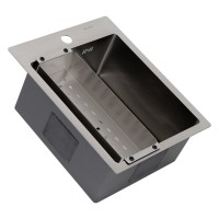 Мойка кухонная Melana ProfLine R4050H в комплекте с коландером, сатин