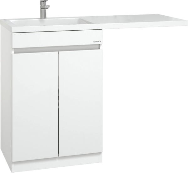 Тумба под раковину Onika Милтон Нова 58, с дверцами, под стиральную машину