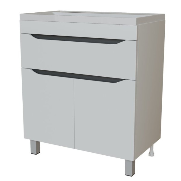 Тумба д/ванной "Лайн-70" 1 ящик под раковину Марго-70 (MIXLINE) (ПВХ)