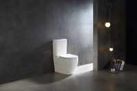Унитаз-компакт напольный SantiLine SL-5026 безободковый, с микролифтом, система смыва Tornado