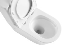 Унитаз-компакт напольный SantiLine SL-5026 безободковый, с микролифтом, система смыва Tornado