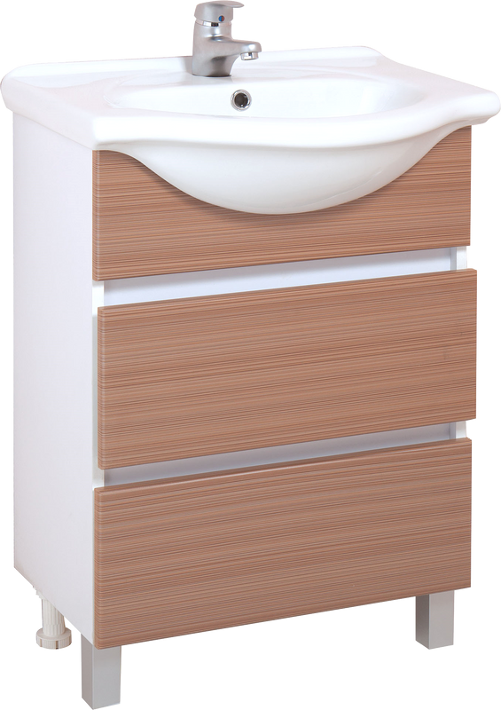 Тумба под раковину Onika Элита 60 штрокс коричневый