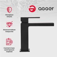 Смеситель для раковины Agger Great Great A2802144 для раковины, черный