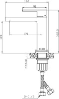 Смеситель для раковины Agger Great Great A2802144 для раковины, черный