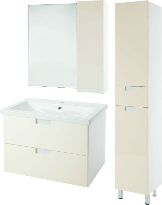 Зеркало Bellezza Пегас R 90 бежевое