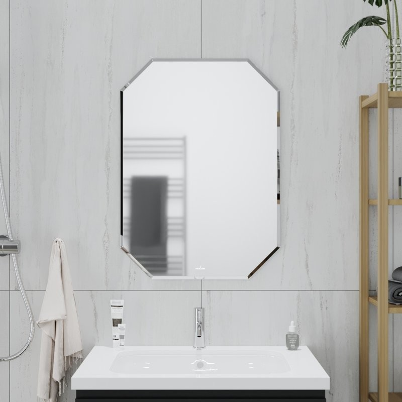 Зеркало MIXLINE "Атлант" 500*690 (ШВ) б/полки с фацетом (К)