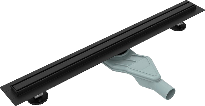 Душевой трап (лоток) Esbano Slim Side 70 cм, матовый черный