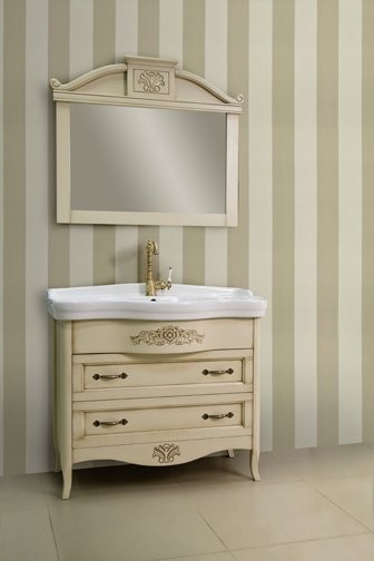 Зеркало BelBagno Primavera bianco antico
