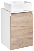 Мебель для ванной комнаты Runo Бари 40 крафтовый дуб, раковина Duo 40