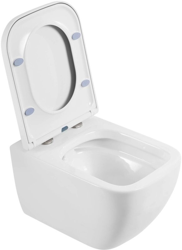 Унитаз подвесной BelBagno Alpina BB10100CHR/SC безободковый, с микролифтом
