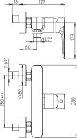 Смеситель для душа Paini Nove 09CR511 хром