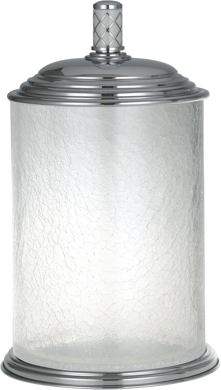 Мусорное ведро Boheme Murano 10914-W-CR хром