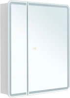 Зеркало-шкаф Aquanet Оптима 80х80 LED с подсветкой, с антизапотевателем, белый