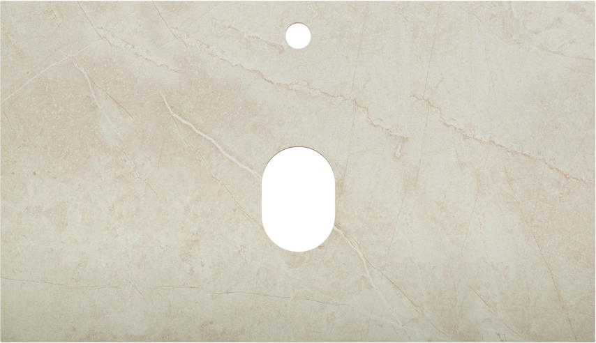 Тумба под раковину со столешницей BelBagno Kraft 80 подвесная, матовая бежевая, столешница kep-80-mco