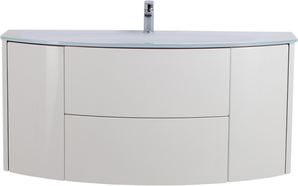 Тумба с раковиной Cezares Eden 120 bianco lucido, раковина 82368