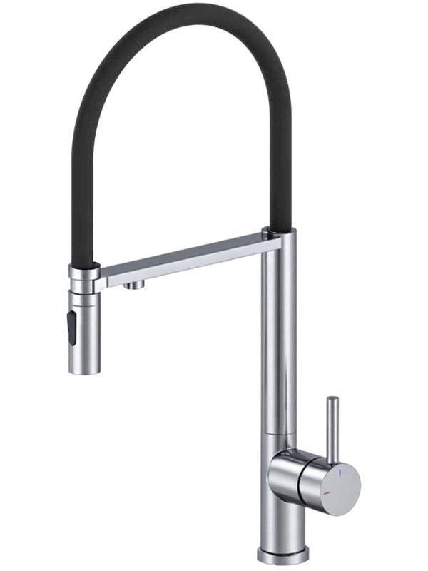 Смеситель для кухни Wonzon & Woghand WW-458027-CR с гибким изливом, хром