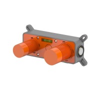 Смеситель для раковины WHITECROSS 2-Y1225GM С ВНУТРЕННЕЙ ЧАСТЬЮ, оружейная сталь