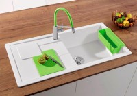 Мойка кухонная Blanco Sity XL 6 S белая, аксессуары киви