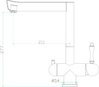 Смеситель для кухни Zorg Inox Lora