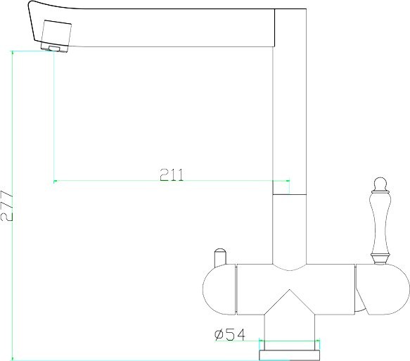 Смеситель для кухни Zorg Inox Lora