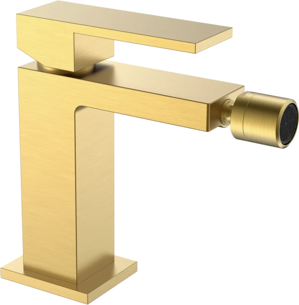 Смеситель для биде Boheme Qubic 476-MG matt gold