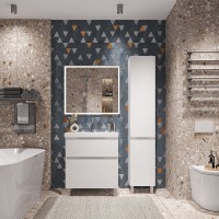 Тумба под раковину SanStar Riana 70 напольная, белая