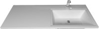Тумба с раковиной Emmy 120 правая, 3 ящика, белая