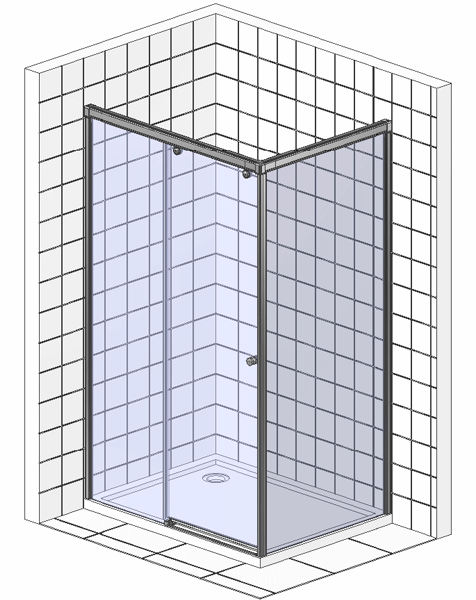 Душевой уголок Vegas Glass ZP+ZPV 120*80 09 01 профиль золото, стекло прозрачное