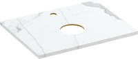 Тумба с раковиной STWORKI Копенгаген 60 белая, со столешницей Stone Energy 60 и сифоном Neo 30987065
