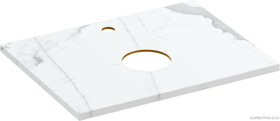 Тумба с раковиной STWORKI Копенгаген 60 белая, со столешницей Stone Energy 60 и сифоном Neo 30987065