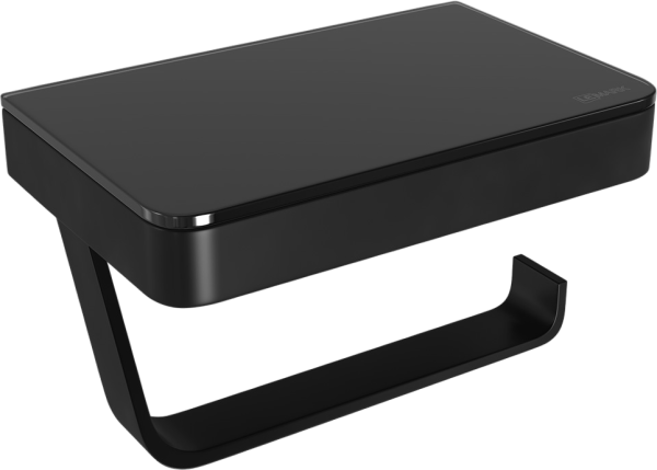 Держатель туалетной бумаги Lemark Glass line 9722030 черный