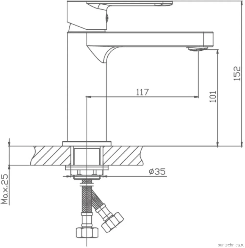 Смеситель для раковины Haiba HB617 HB10617