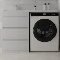 Тумба с раковиной Style Line Даллас 120 Люкс PLUS, напольная, 3 ящика L