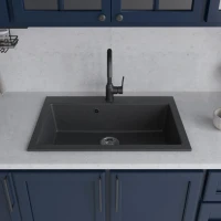 Мойка кухонная Domaci Болонья М-39-007 антрацит Мойка кухонная Domaci Болонья М-39-007 антрацит