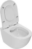 Комплект Унитаз подвесной Bauedge Bau Dream PRO-2 безободковый, с микролифтом, белый + Инсталляция TECE Base 9400413 4 в 1 с кнопкой смыва