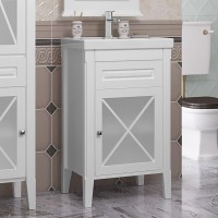 Тумба с раковиной Opadiris Палермо 50 R белая матовая