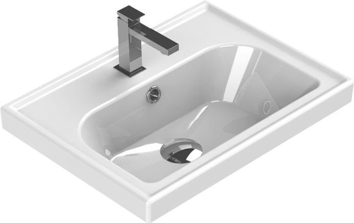 Тумба с раковиной Opadiris Палермо 50 R белая матовая