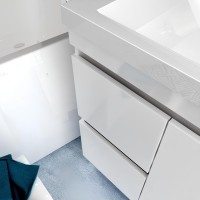 Мебель для ванной комнаты 1MarKa Cube 100Н с бельевой корзиной